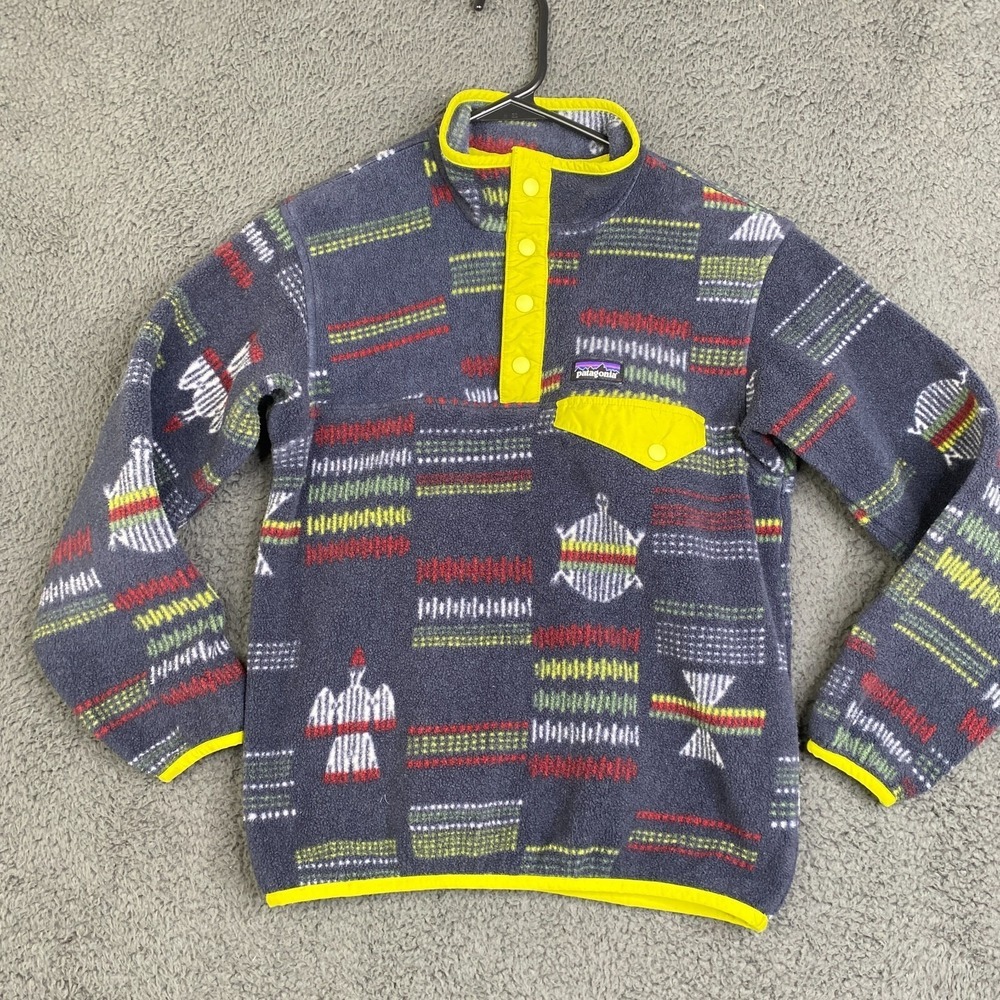 PATAGONIA Synchilla Snap-T Fleece Jacket Style 65572 AOP Medium 10 Reg